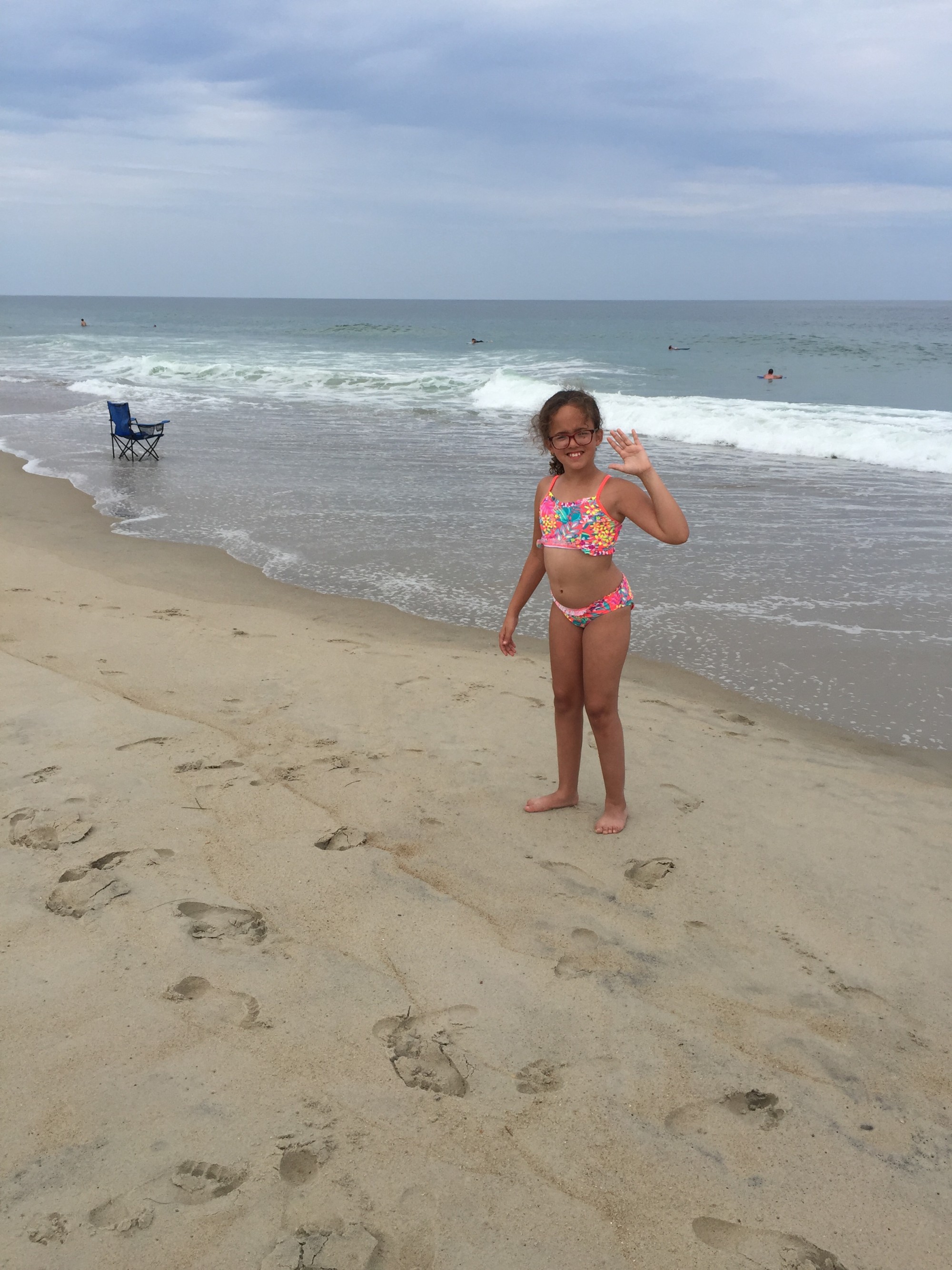 Maia loves the beach.