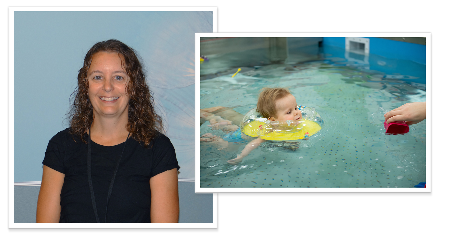 Nancy Lovaas is a physical therapist assistant at the Gillette Maple Grove Clinic. She enjoys pool therapy because the water gives children the ability to feel free.