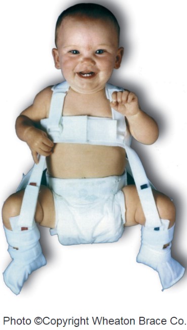 A child wears a Pavlick Harness.