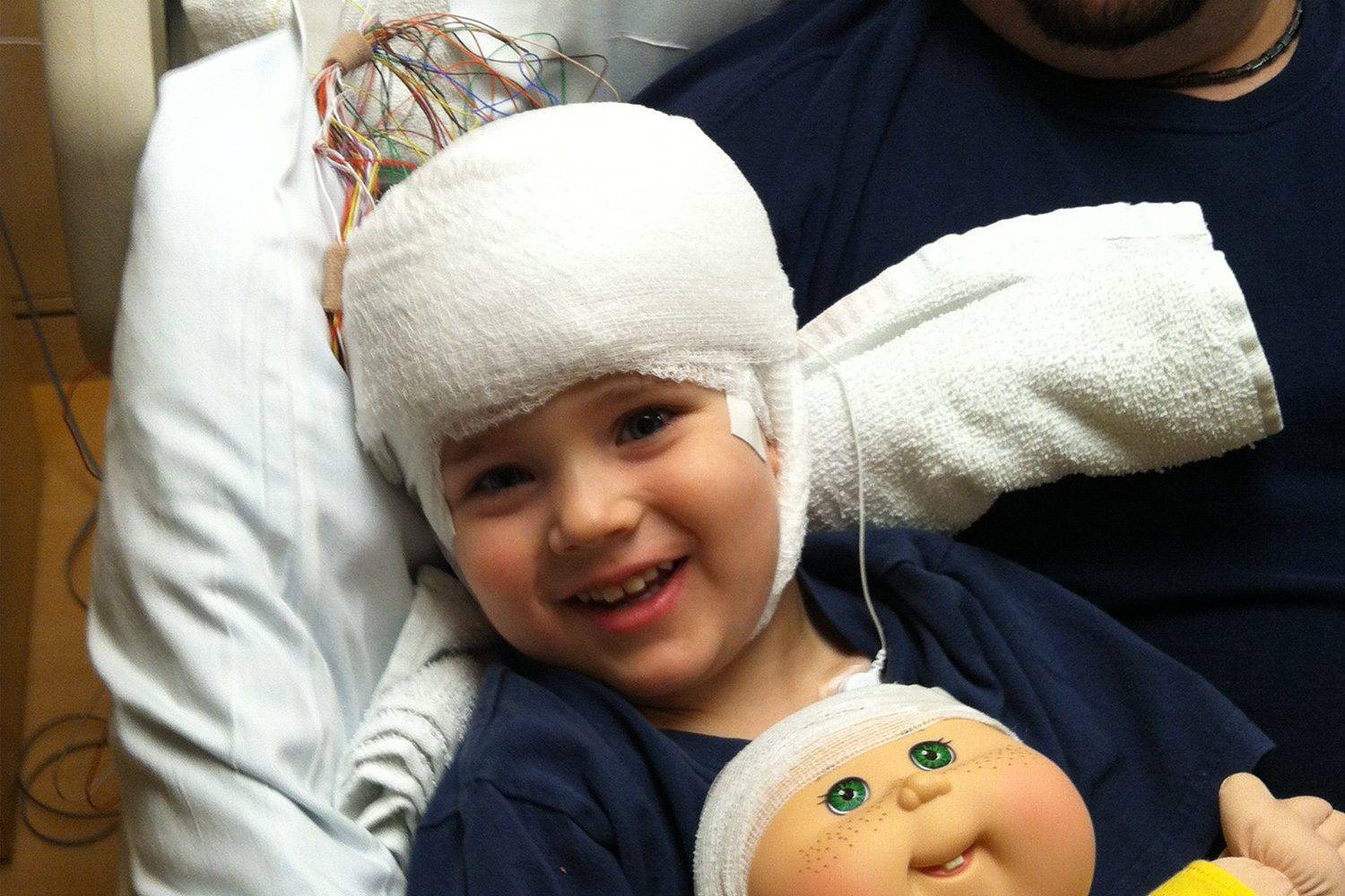 Gillette patient Wyatt during EEG