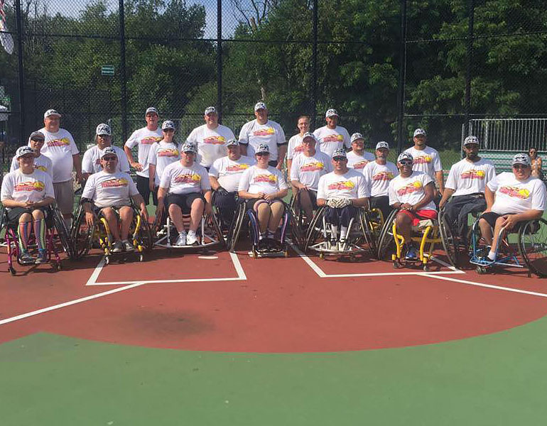 The Minnesota Flamethrowers are a wheelchair softball team.