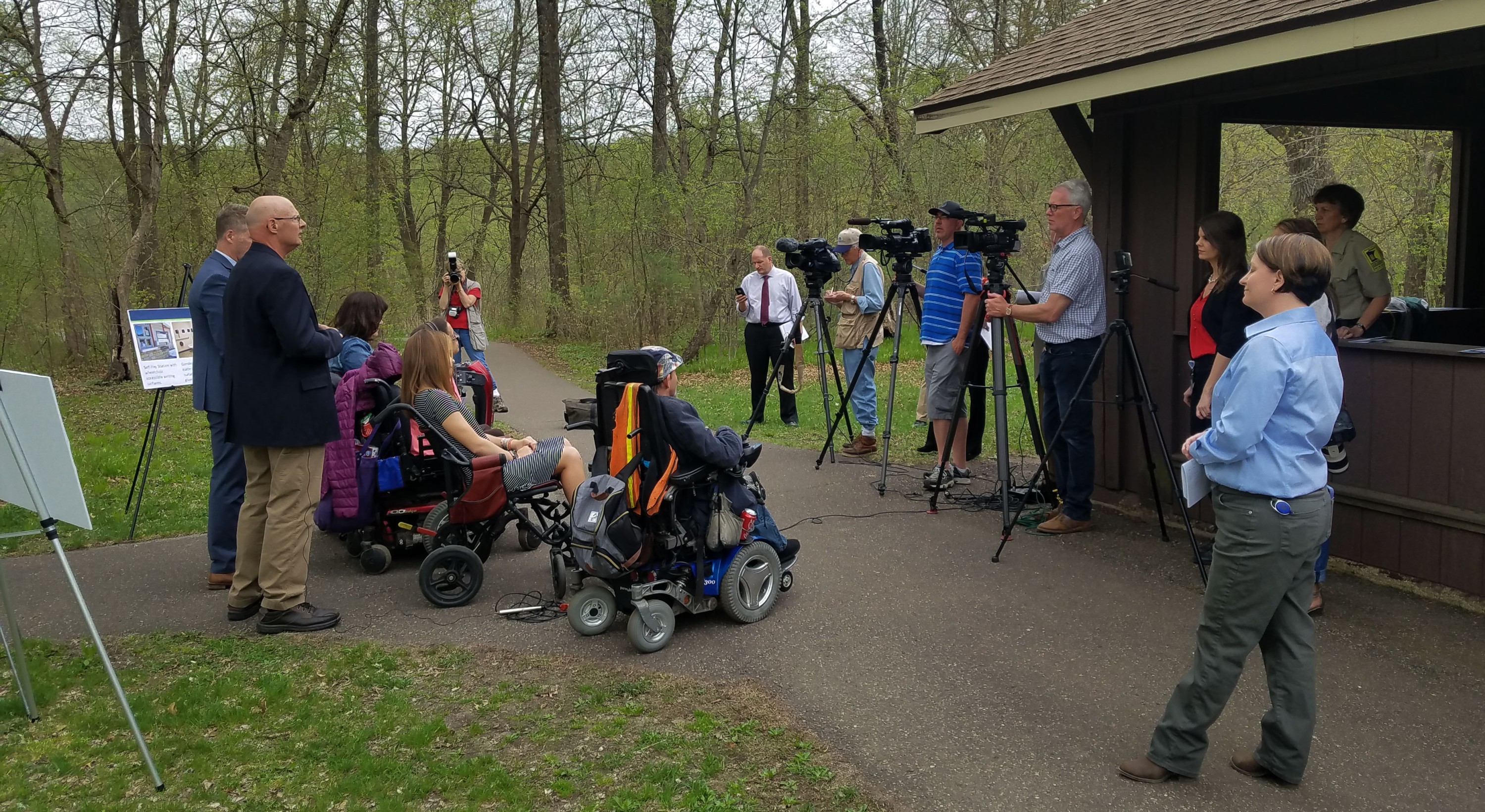 Media, legislators and Gillette patients advocate for accessible state parks