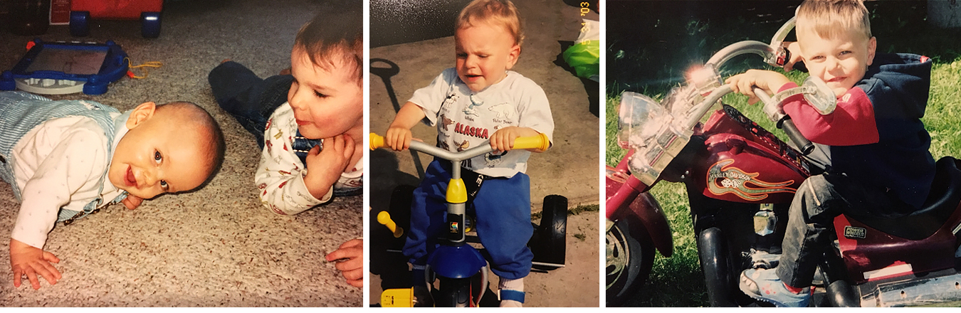 Gillette patient Danny as baby and toddler