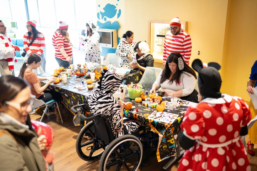 Children at Halloween party - Gillette Children's.