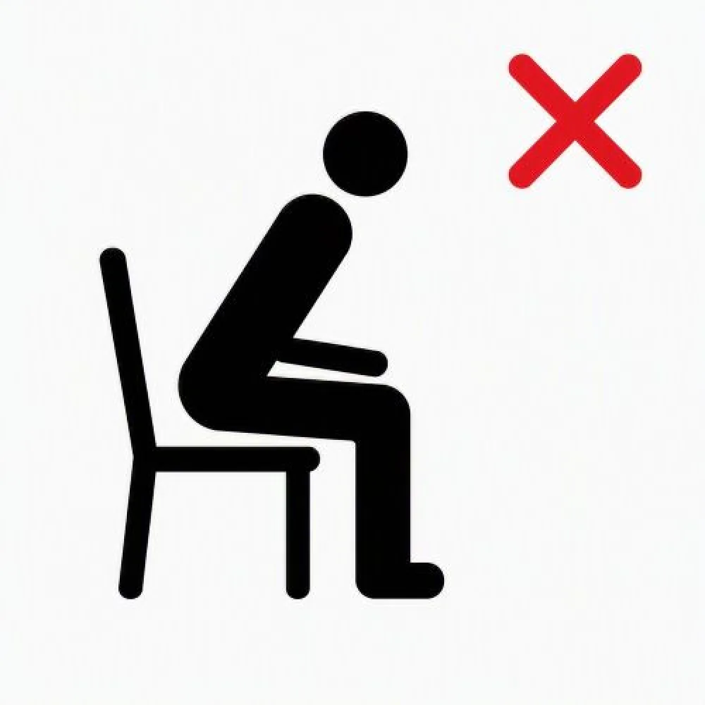 Image demonstrating to not bend your hips past 90° when sitting, after a spine fusion - Gillette Children's