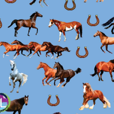Horses - Blue arc