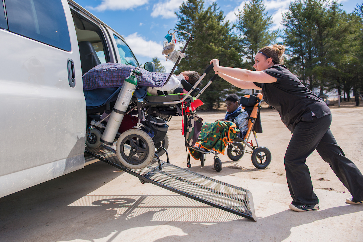 Transportation accommodations for the Dudley family at Gillette Children's