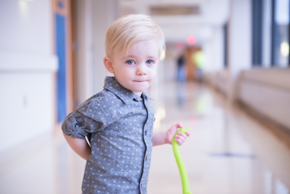 Gillette Children's Craniosynostosis patient during a clinic visit.