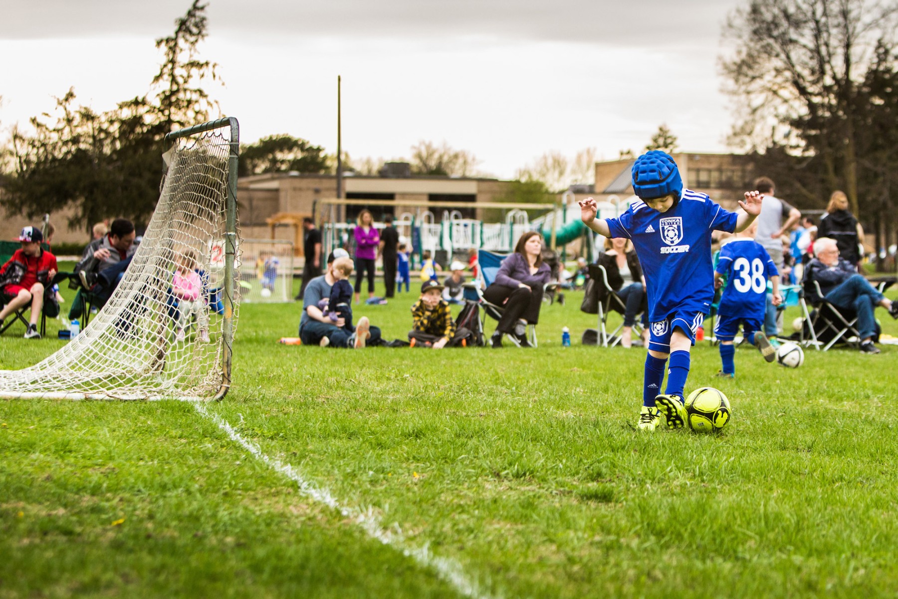 Gillette Children's patient Ezra Tuller plays soccer after a traumatic brain injury