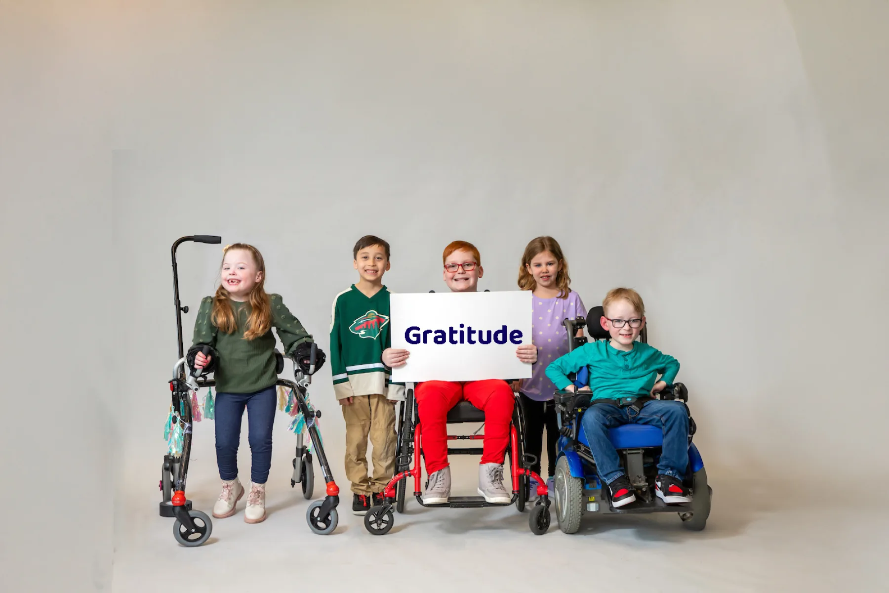 Gillette Children's patients show gratitude.