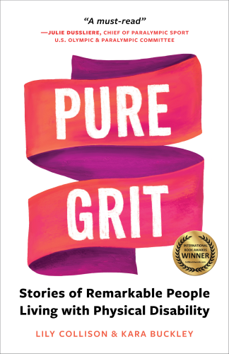 Pure Grit book cover with badge- Gillette Children's