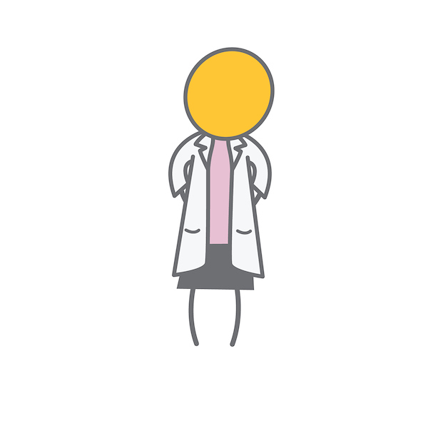 Emoji of female doctor at Gillette Children's.