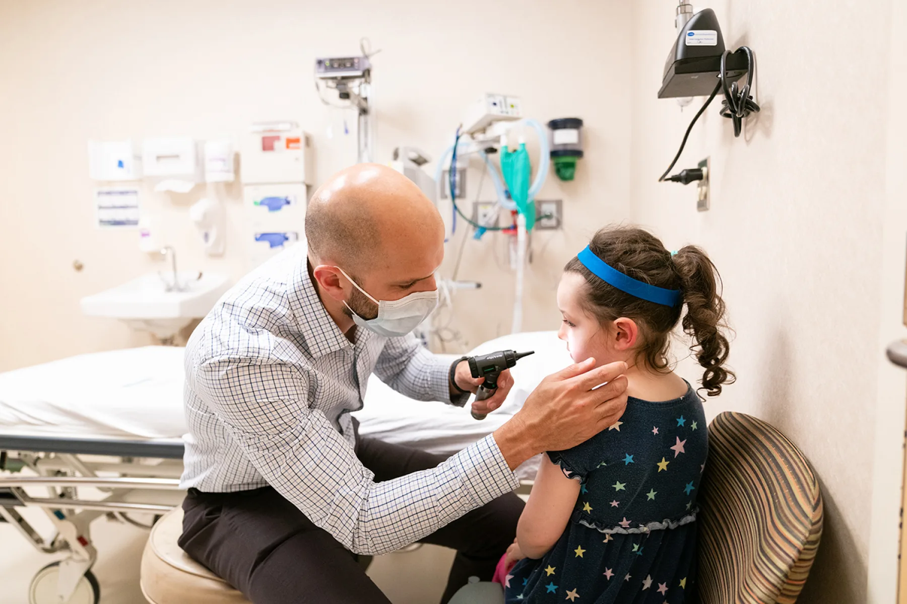 ENT doctor with patient Gillette Children's