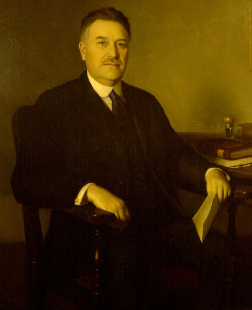 Oil painting of Dr. Gillette.