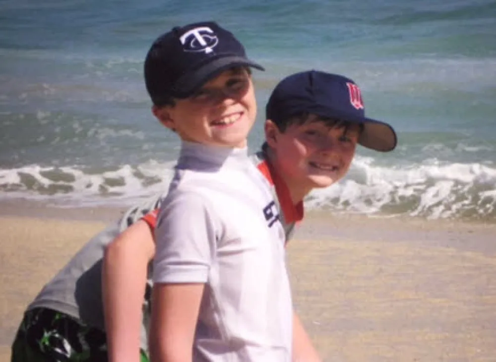 Jack and George in Cabo with Gillette Children's.