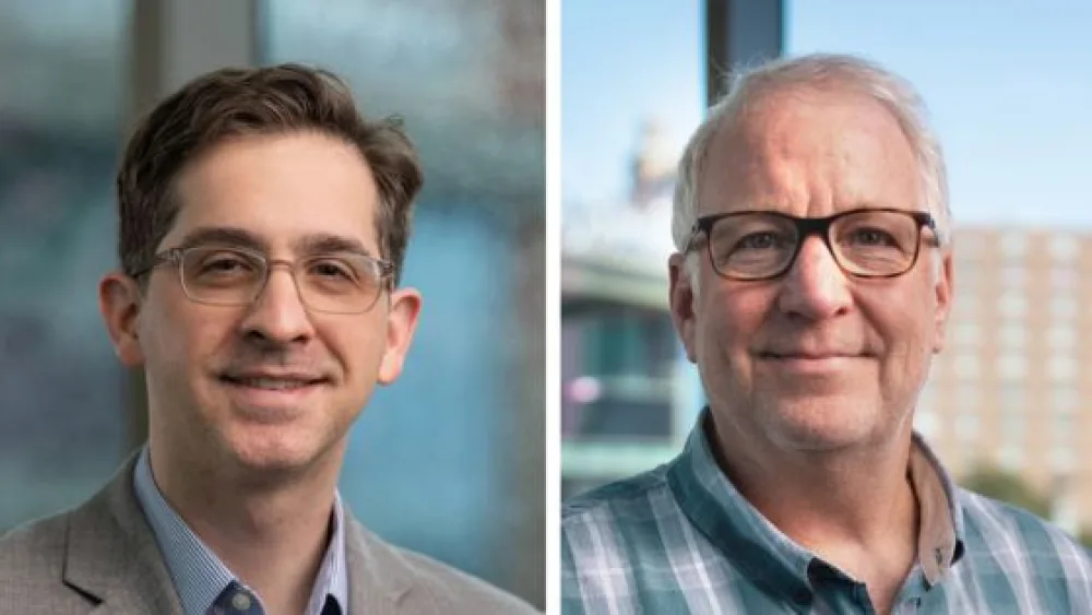 Headshots of Dr. Andrew Georgiadis and Dr. Mike Schwartz.