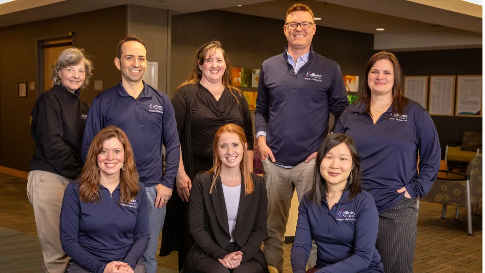 Group photo of palliative care team  - Gillette Children's.