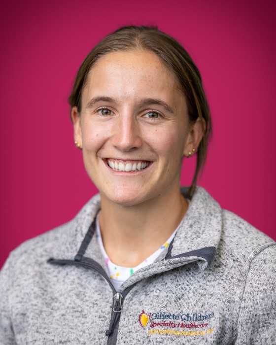 Portrait of Anna Larsson smiling.