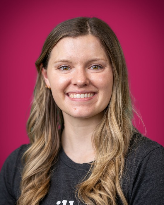 Portrait of Samantha Schoenecker smiling.