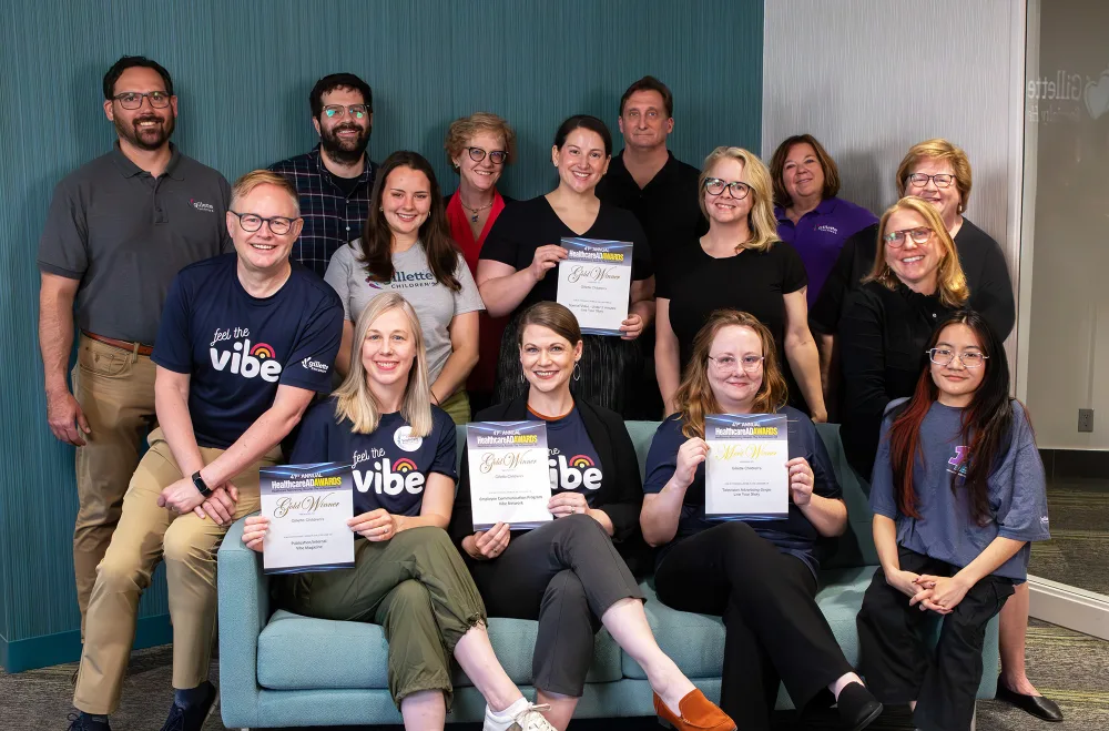 Marketing Team with Awards - Gillette Children's