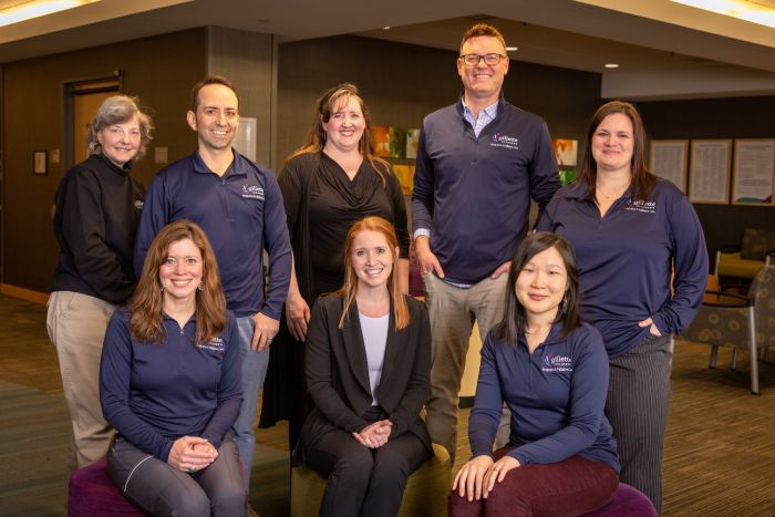 An image of providers and staff on Gillette's palliative care team.