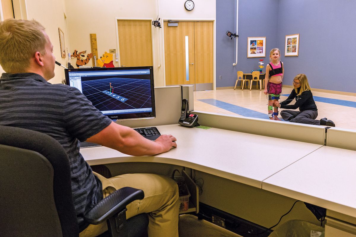 The James R. Gage Center for Gait and Motion Analysis at Gillette Children's is the site of research into many areas including spine, cerebral palsy, and orthopedics.