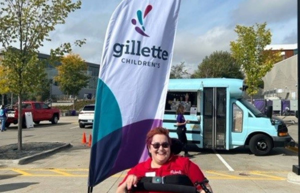 Krista is at the Gillette Children's Walk and Roll event.